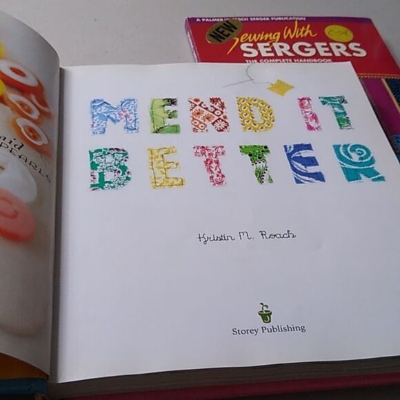 Sewing with Sergers & Mend It Better Books Cottagecore Grandmacore - Picture 5 of 6